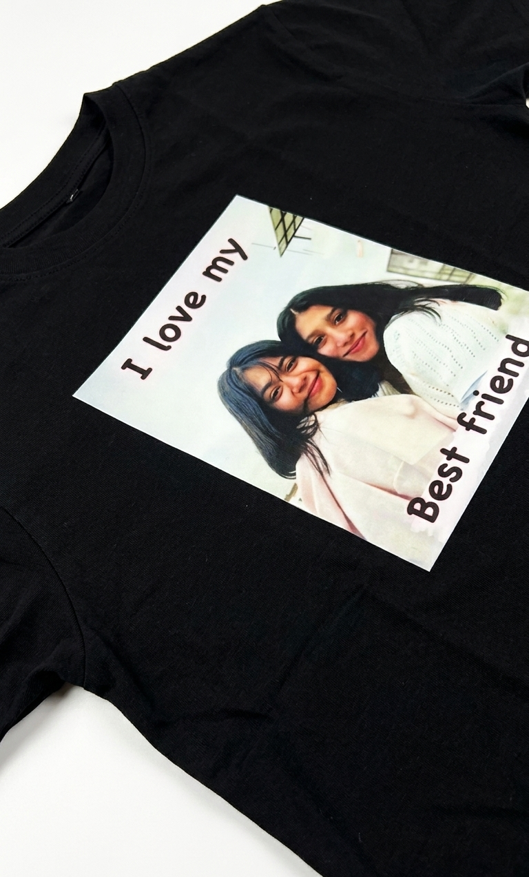 Best Friend Custom Photo Oversized T-Shirt