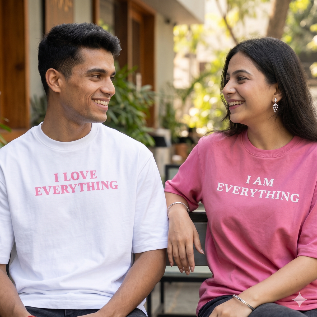 Matching Couple Oversized T-Shirts