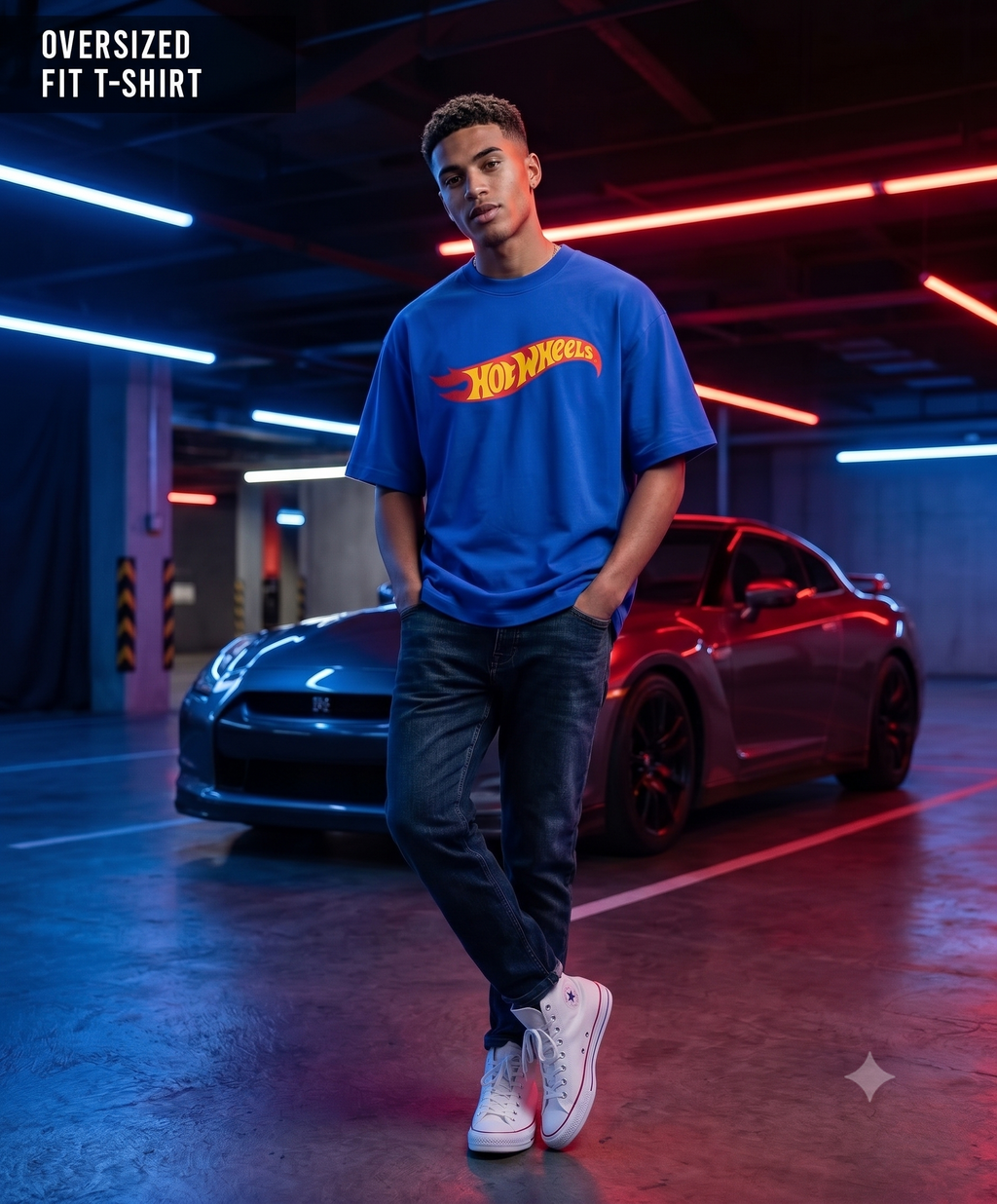 Hot Wheels Racing Oversized T-Shirt