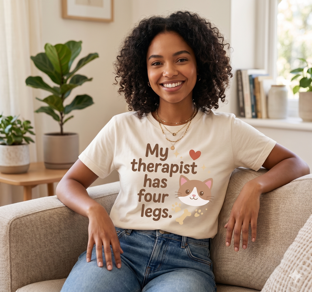 My Therapist Has Four Legs Oversized T-Shirt