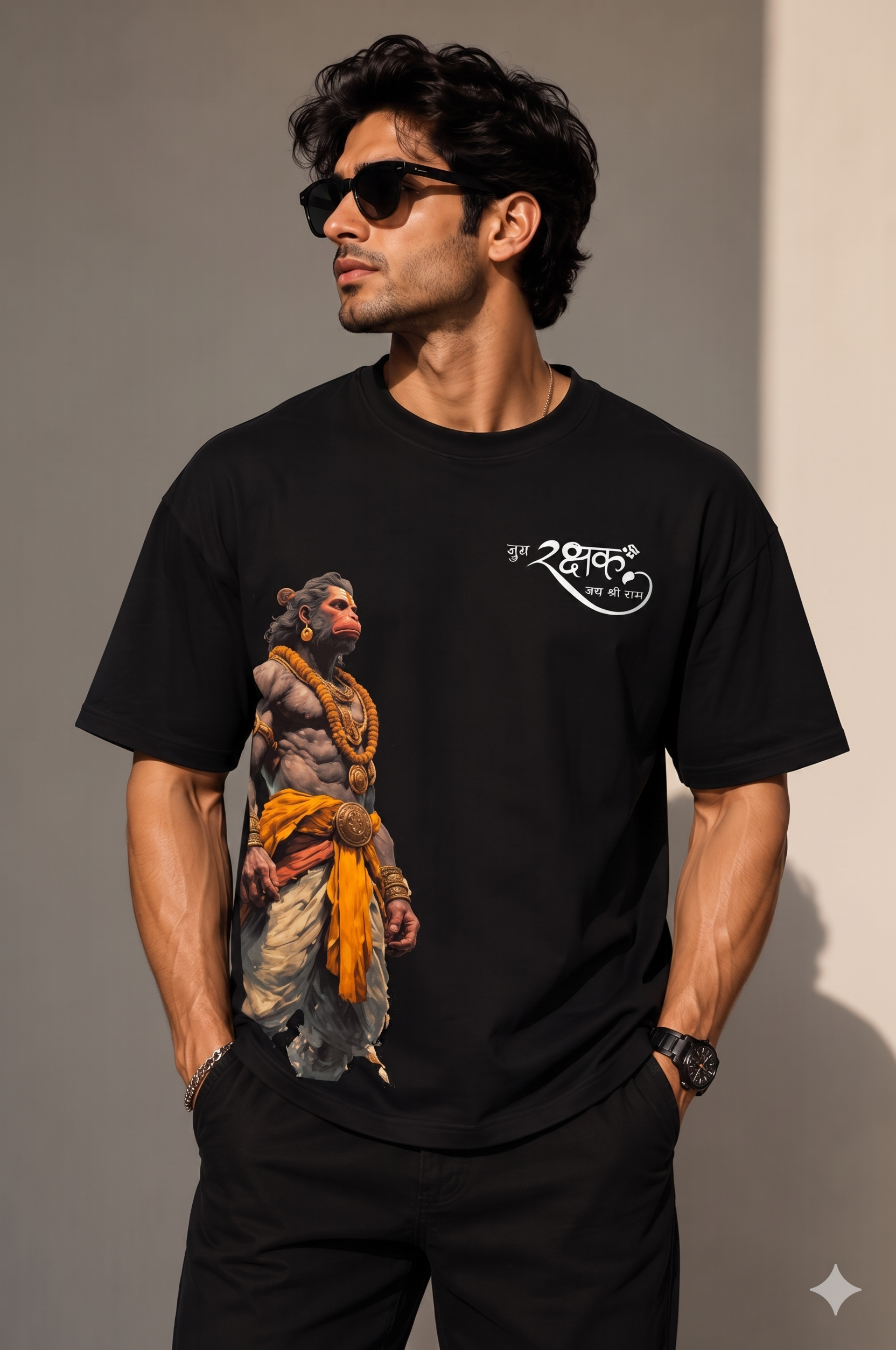 Rakshak – The Eternal Guardian Oversized T-Shirt