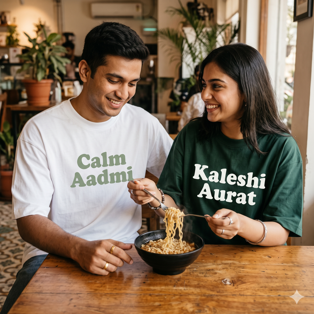 Matching Couple Oversized T-Shirts