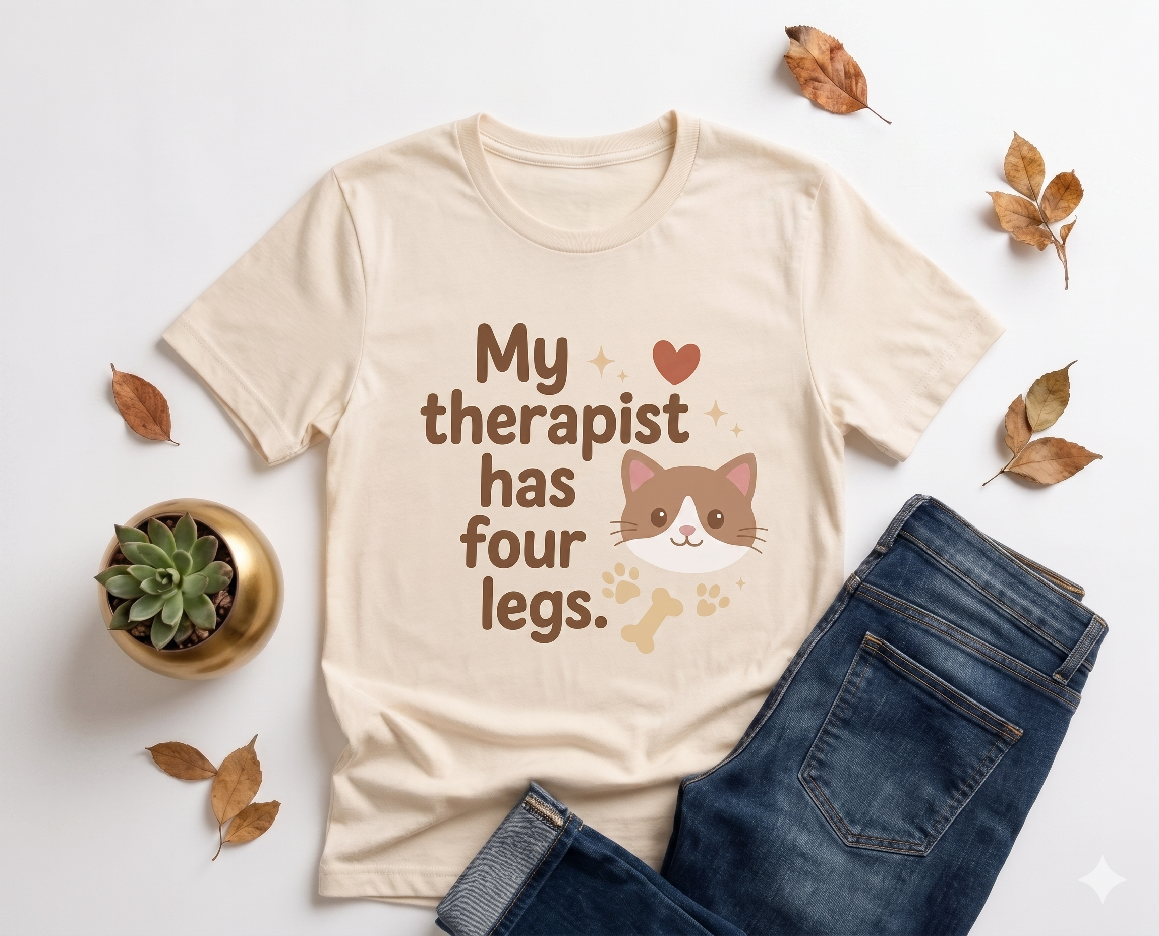 My Therapist Has Four Legs Oversized T-Shirt