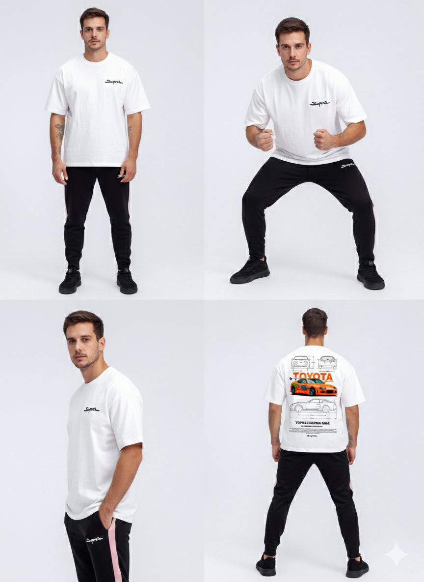 Toyota Supra MK4 Graphic Oversized T-Shirt