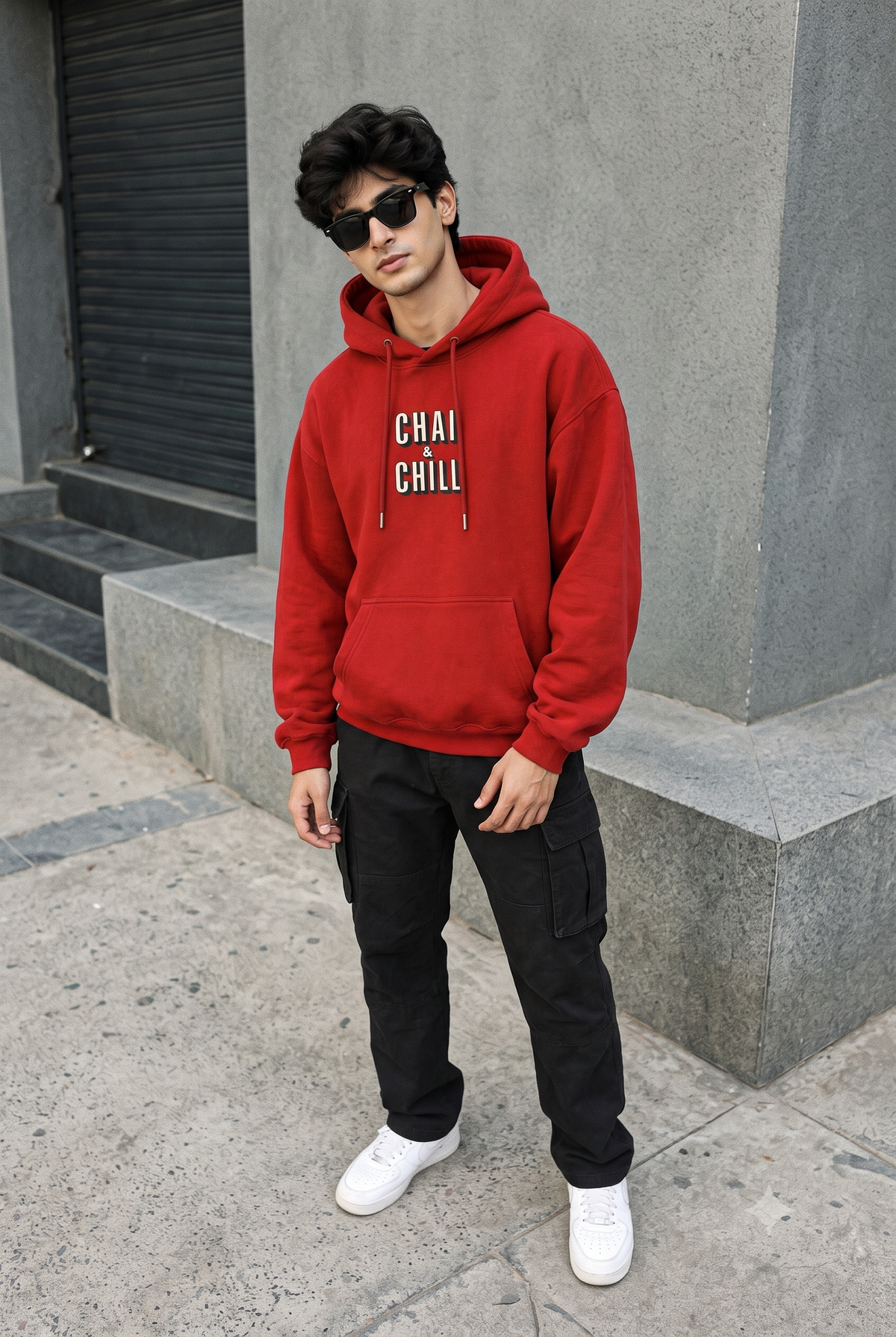 Chai & Chill Oversized Hoodie
