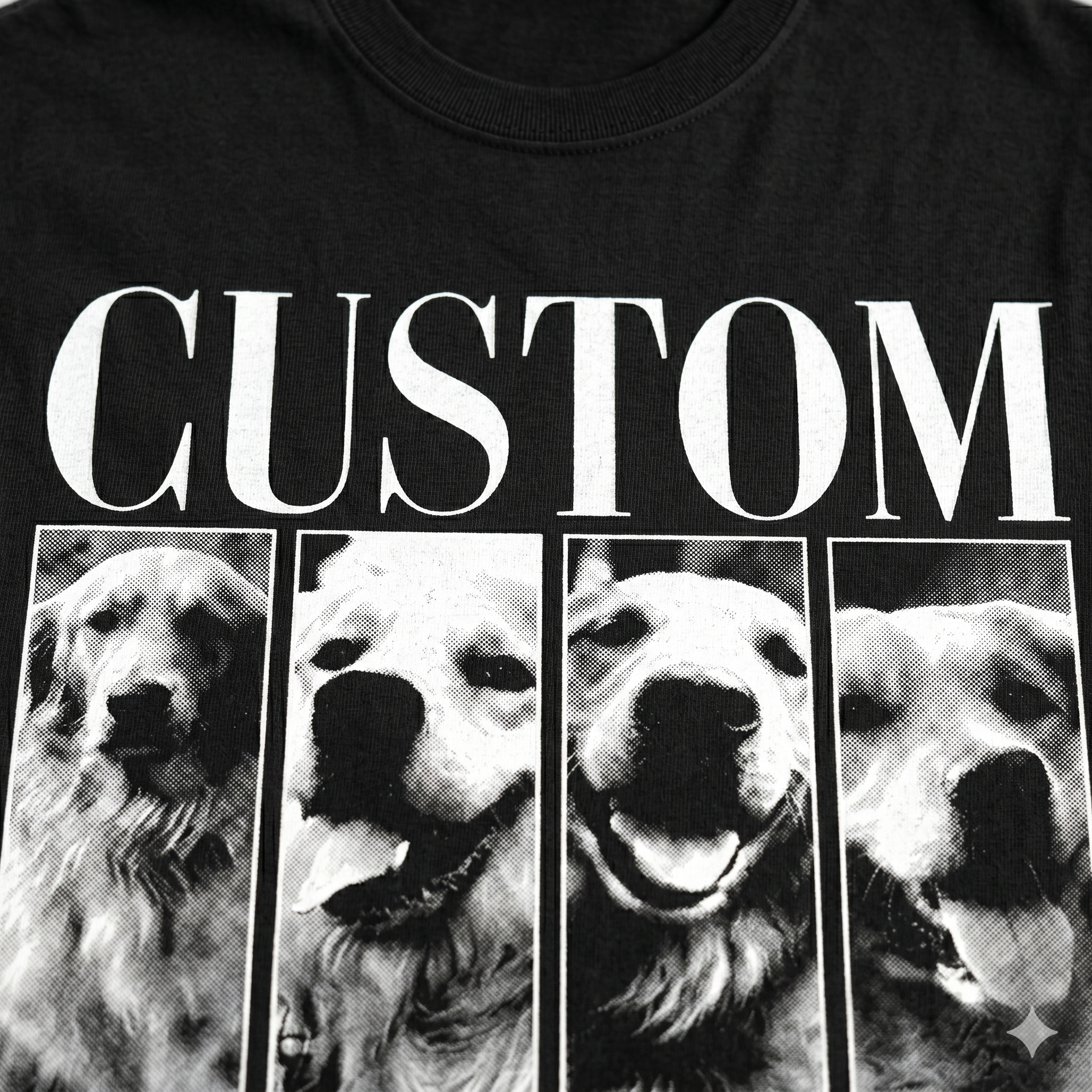 Custom Pet Collage Oversized T-Shirt