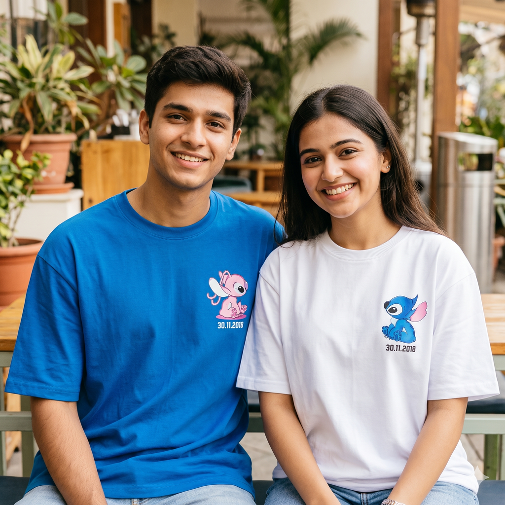 Matching Couple Oversized T-Shirts
