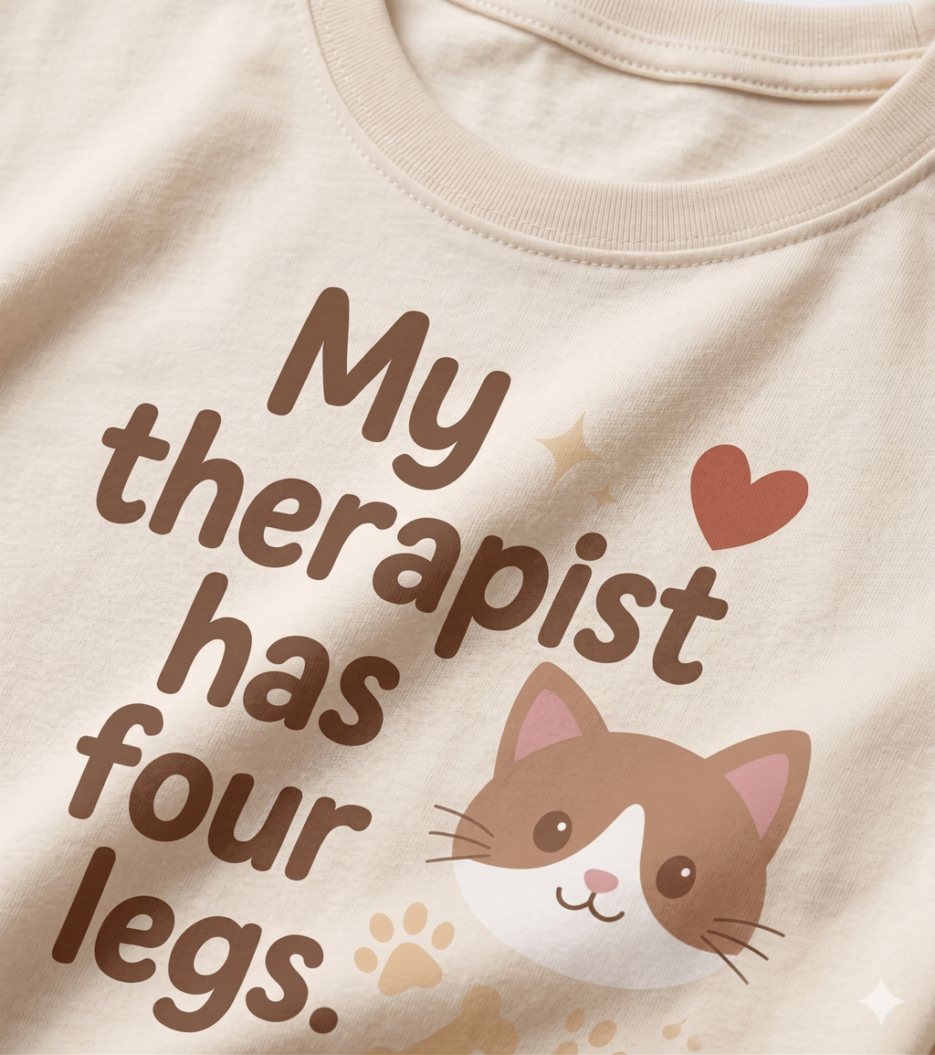 My Therapist Has Four Legs Oversized T-Shirt