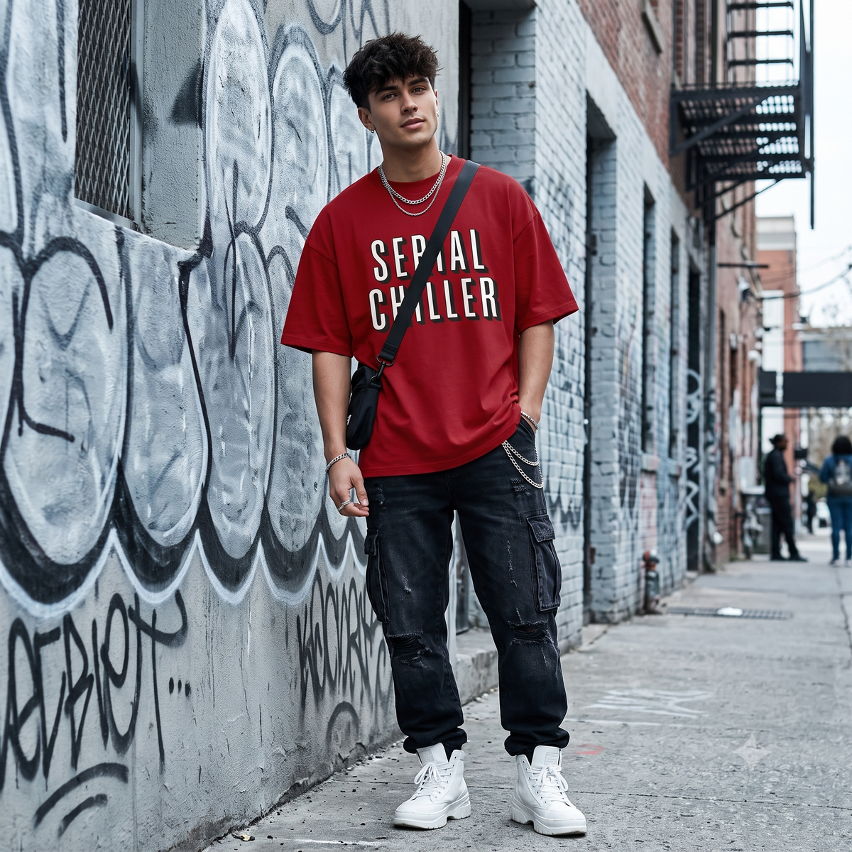 Serial Chiller Streetwear Oversized T-Shirt