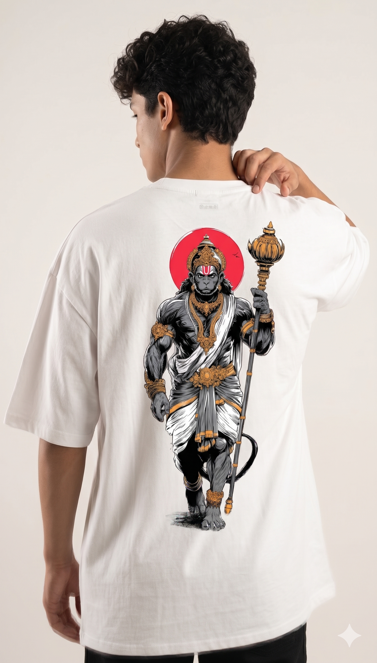 Hanuman Veer Oversized T-Shirt