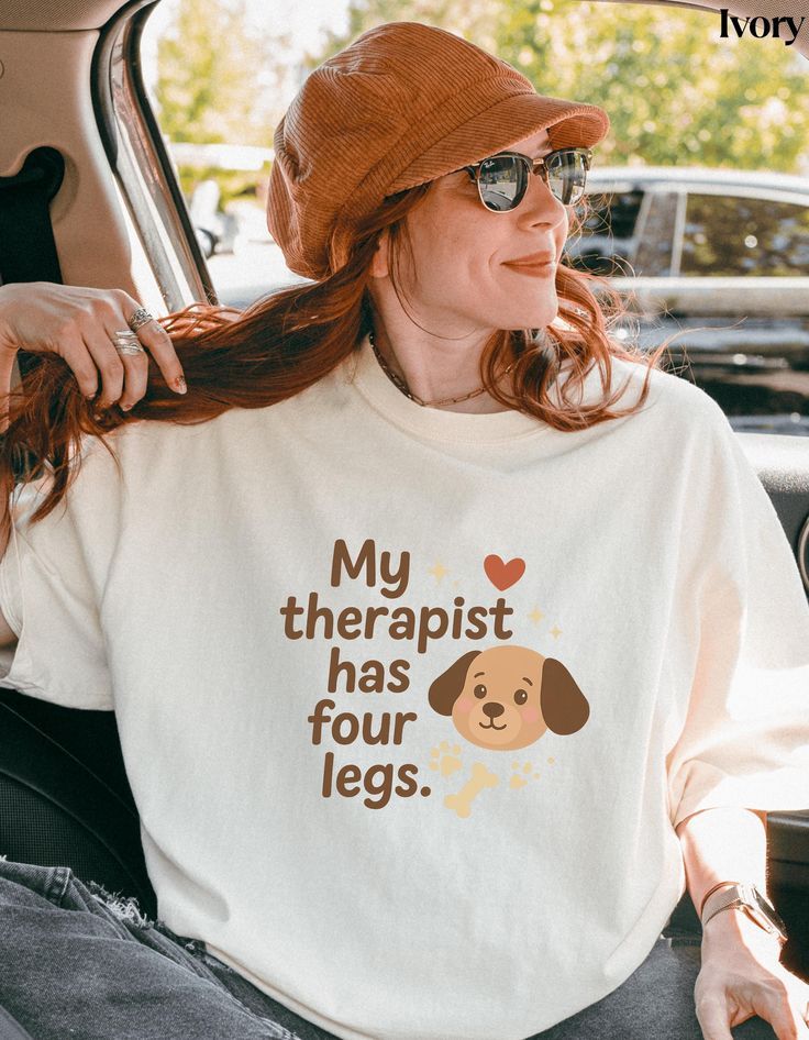 My Therapist Has Four Legs Oversized T-Shirt