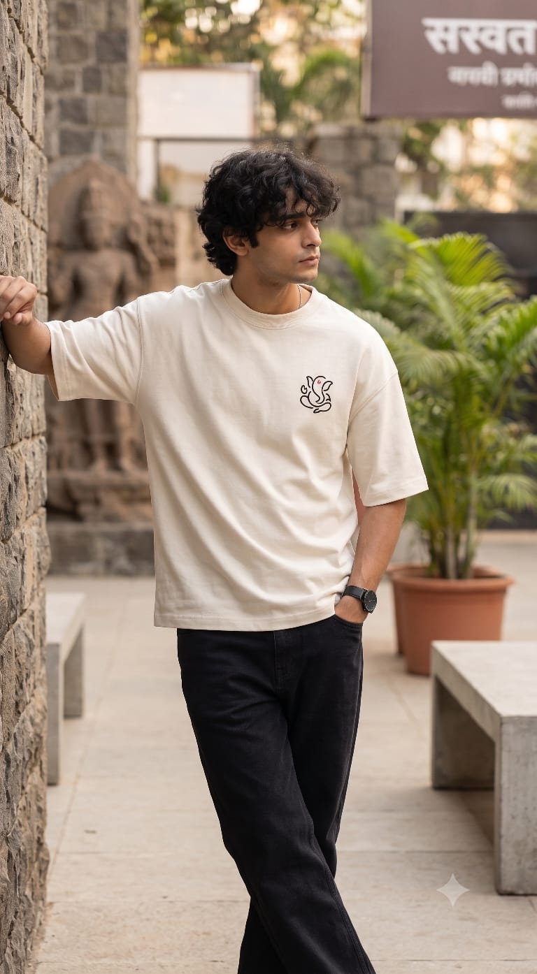 Ganpati Bappa Oversized T-Shirt