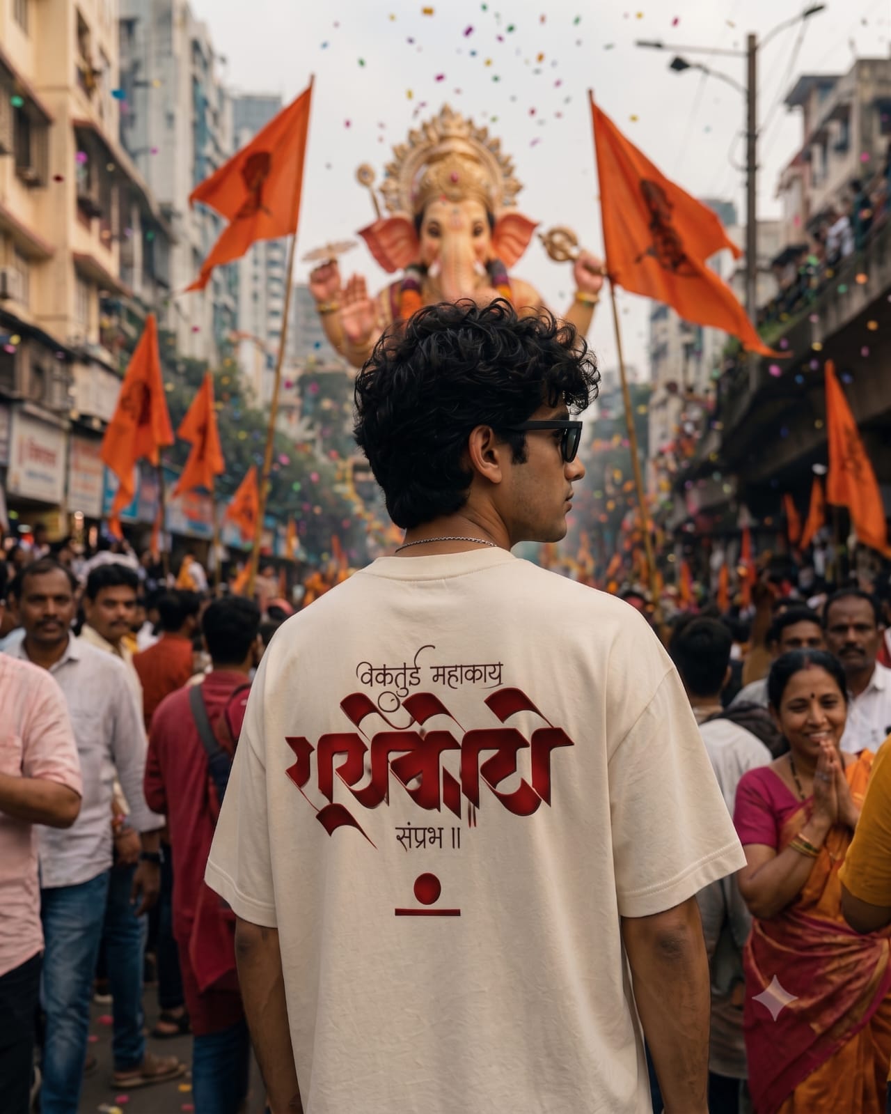 Ganpati Bappa Oversized T-Shirt