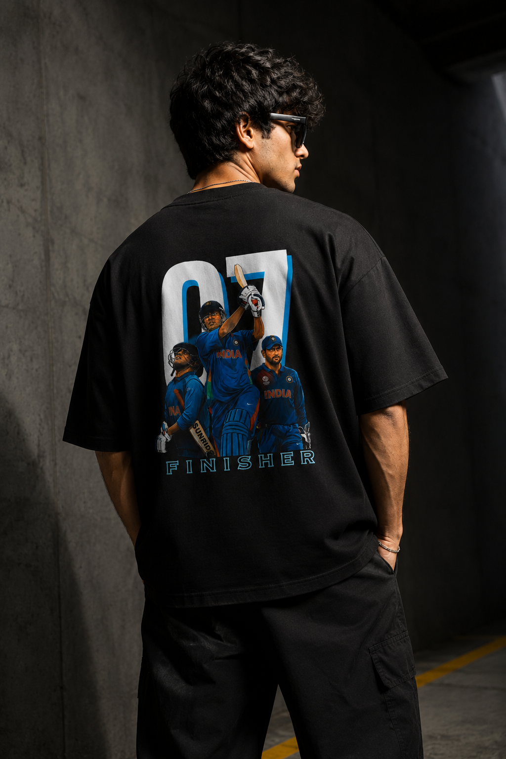 MS Dhoni "07 Finisher" Oversized T-Shirt – Signature Edition