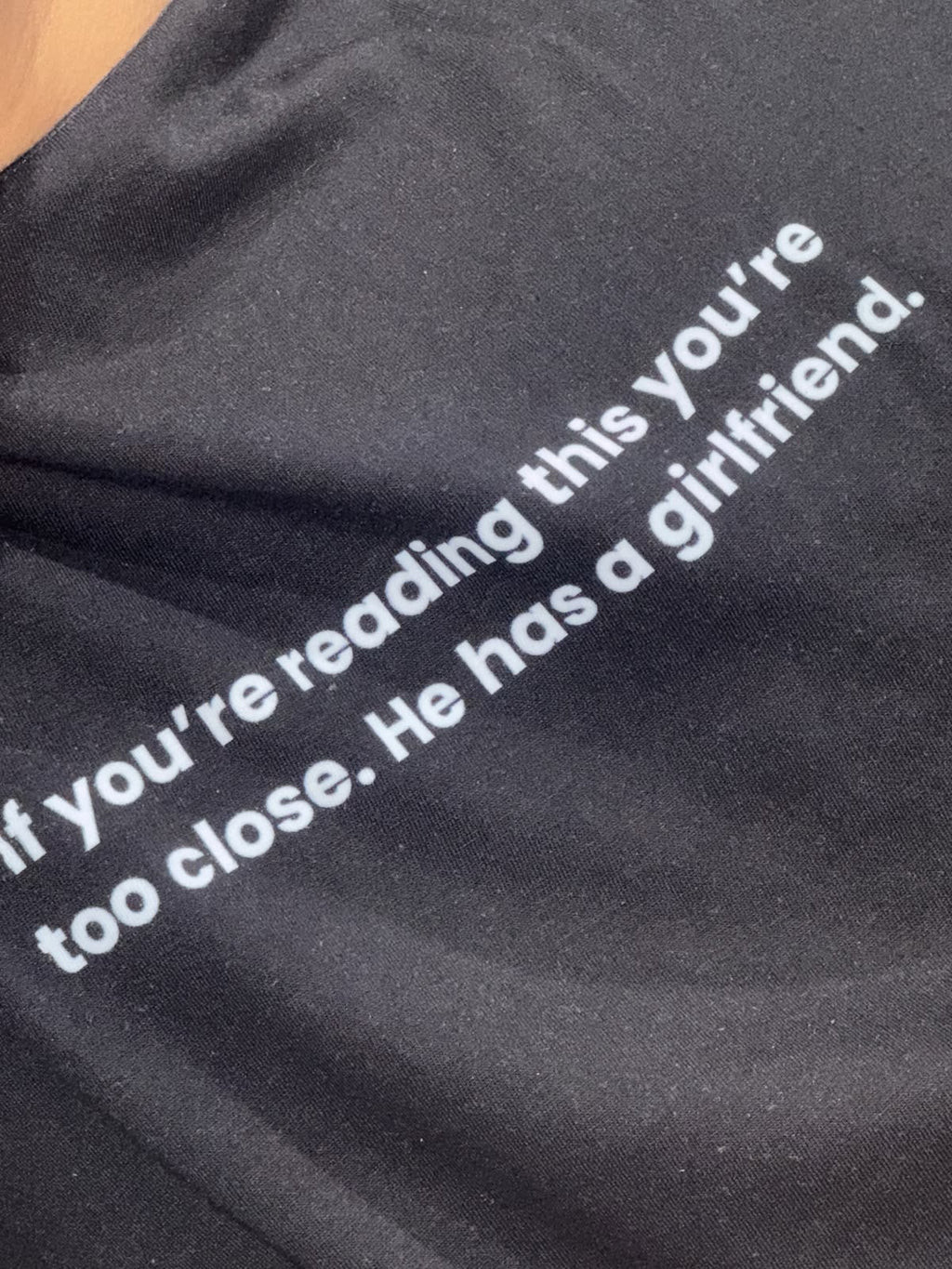 Too Close Warning Graphic T-Shirt