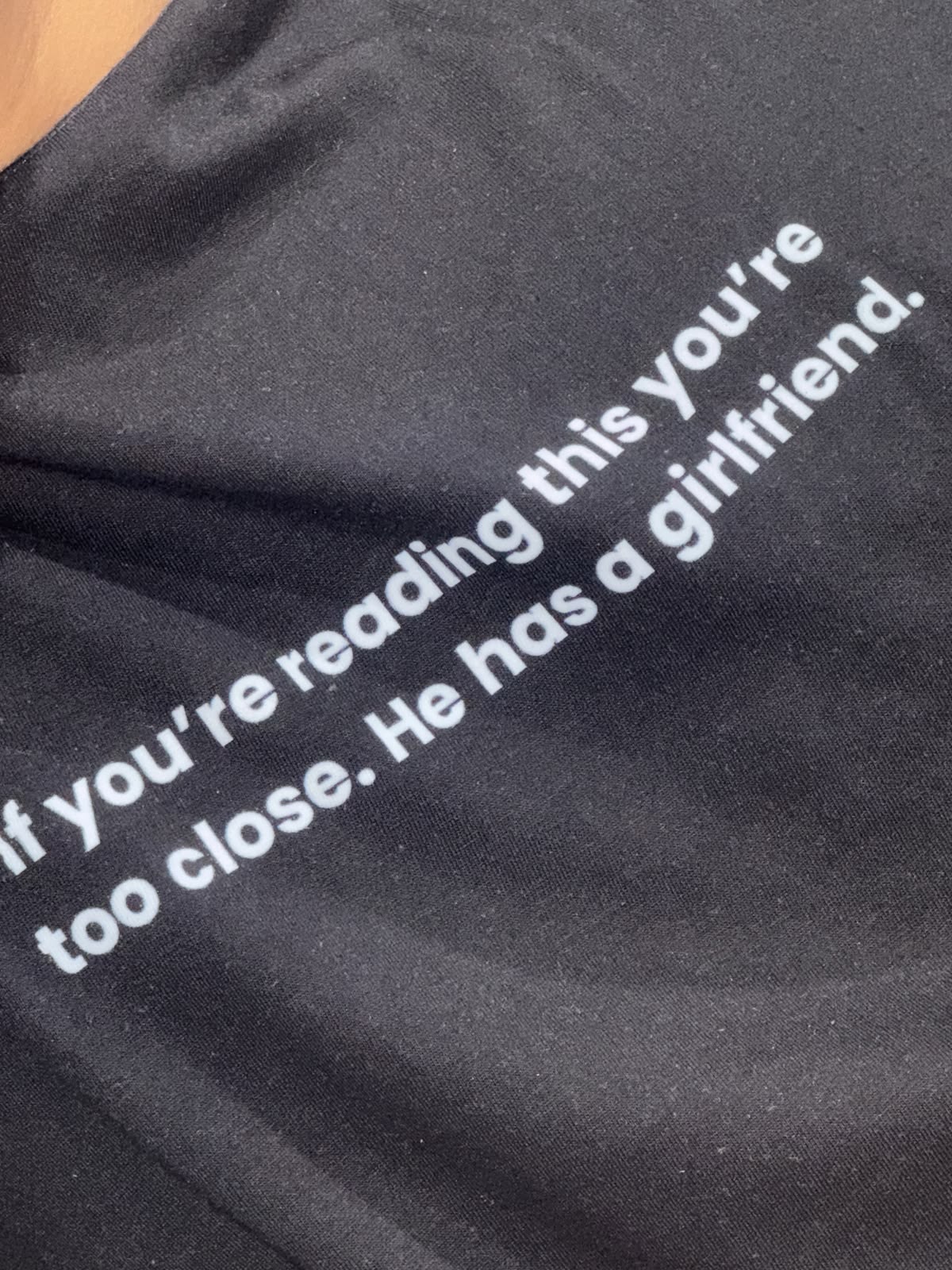 Too Close Warning Graphic T-Shirt
