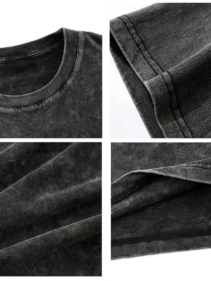 "Be the Designer" Acid Wash Oversized Tshirt in Black, back view.