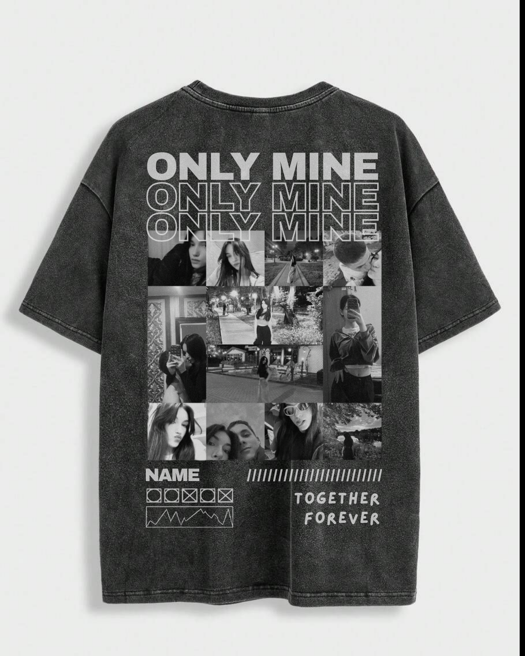 Couple Custom Oversize Tshirt