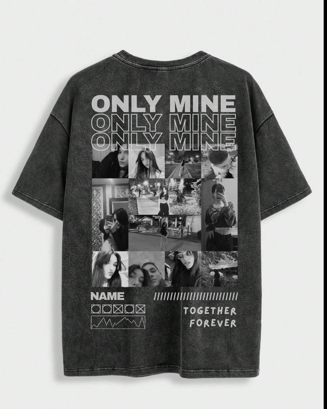 Couple Custom Oversize Tshirt