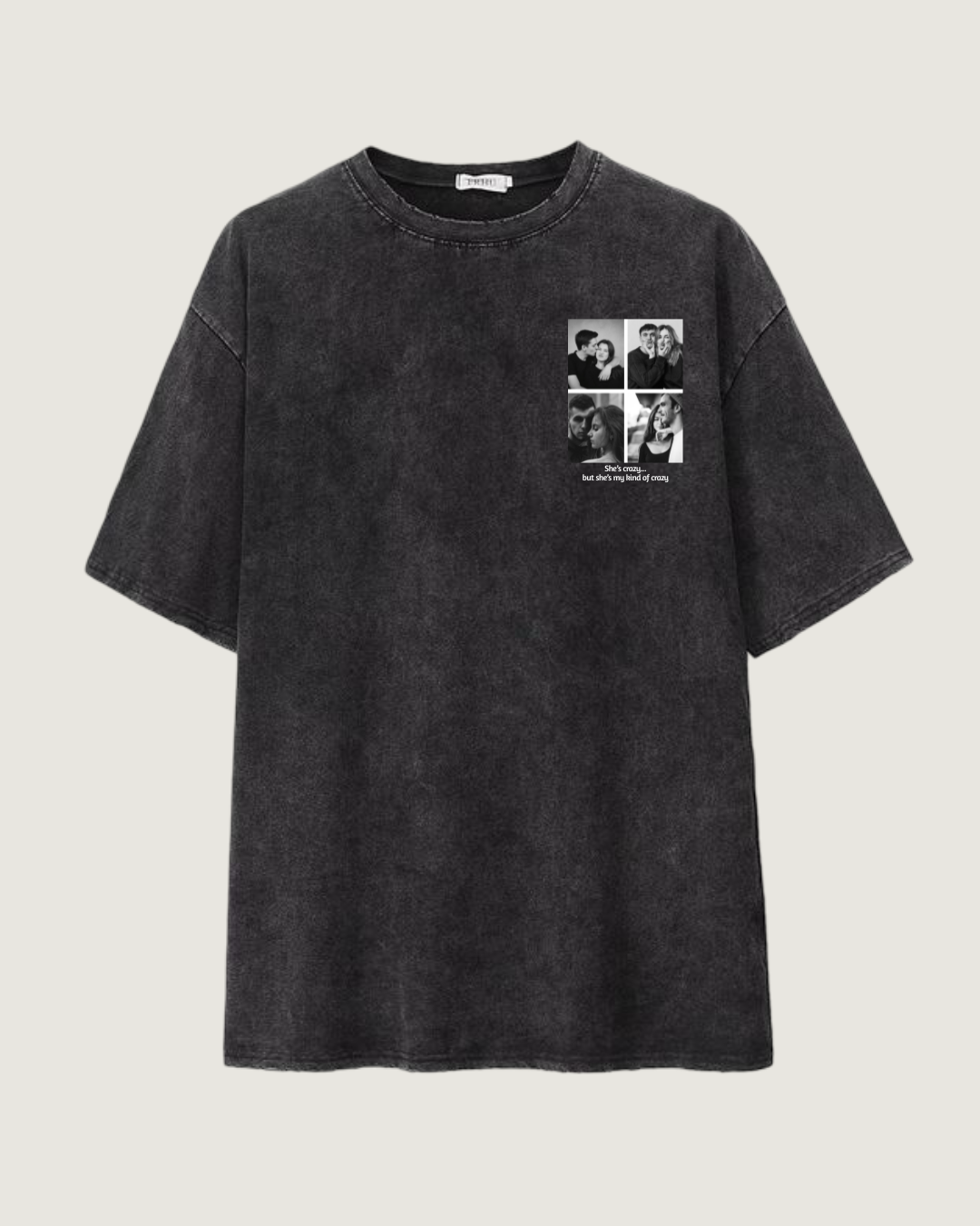 Custom Mini Photo Grid Oversized T-Shirt