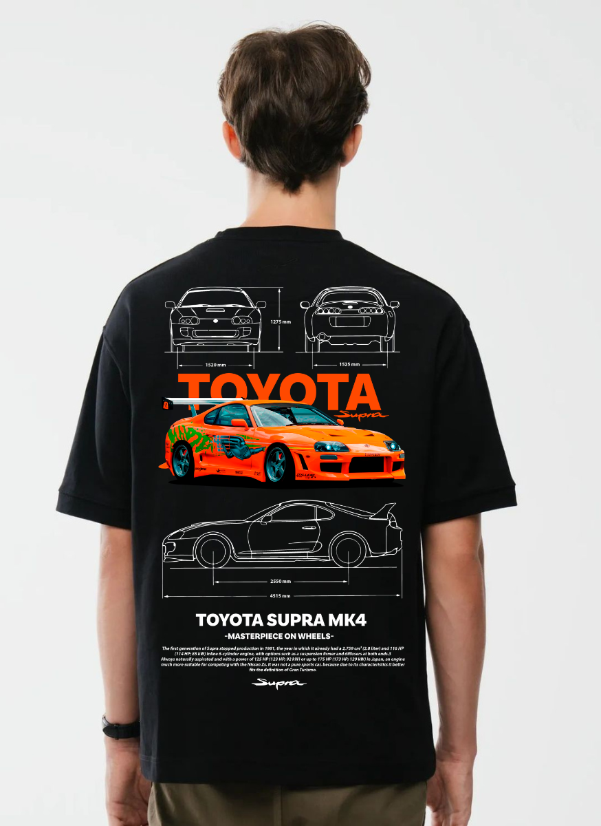 Toyota Supra MK4 Graphic Oversized T-Shirt
