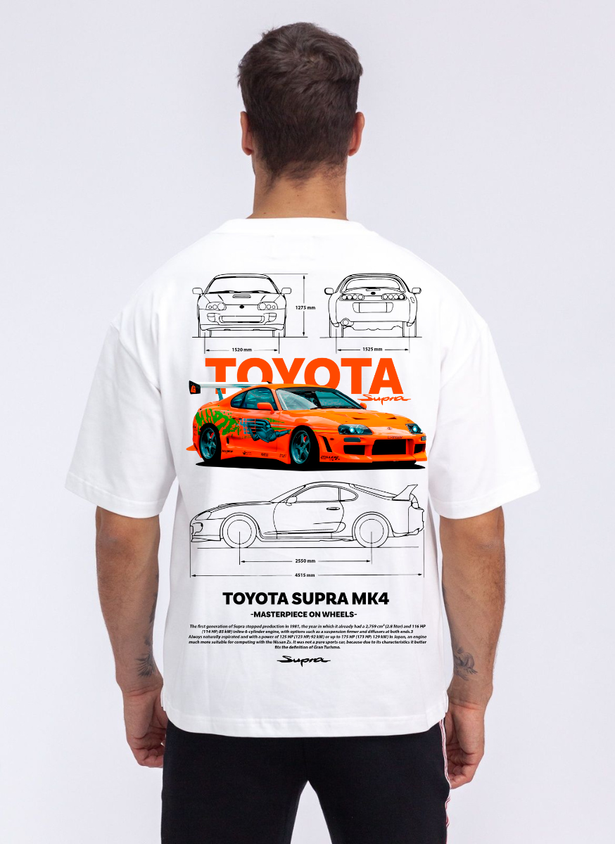 Toyota Supra MK4 Graphic Oversized T-Shirt