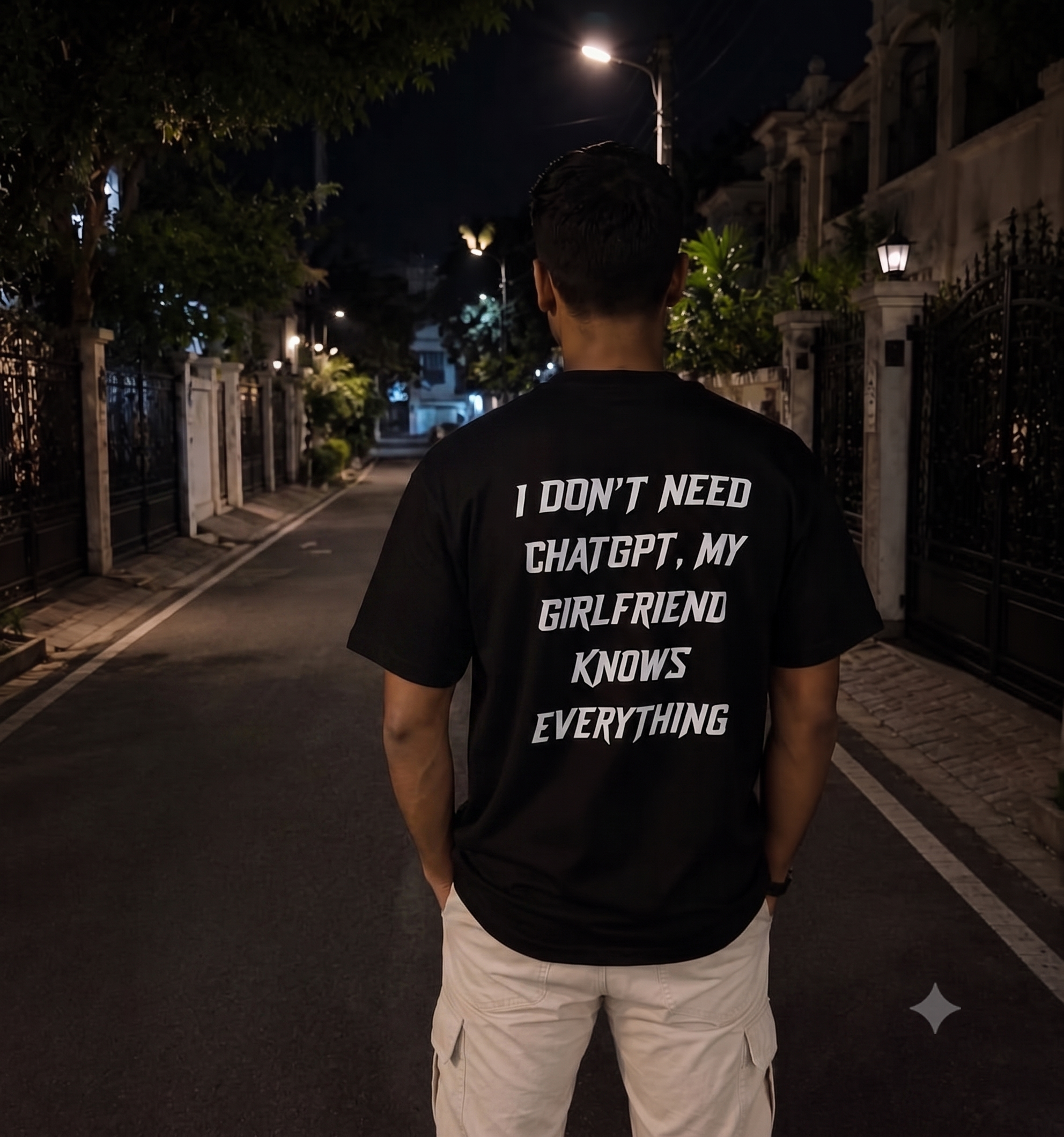 My Girlfriend Knows Everything Oversized T-Shirt