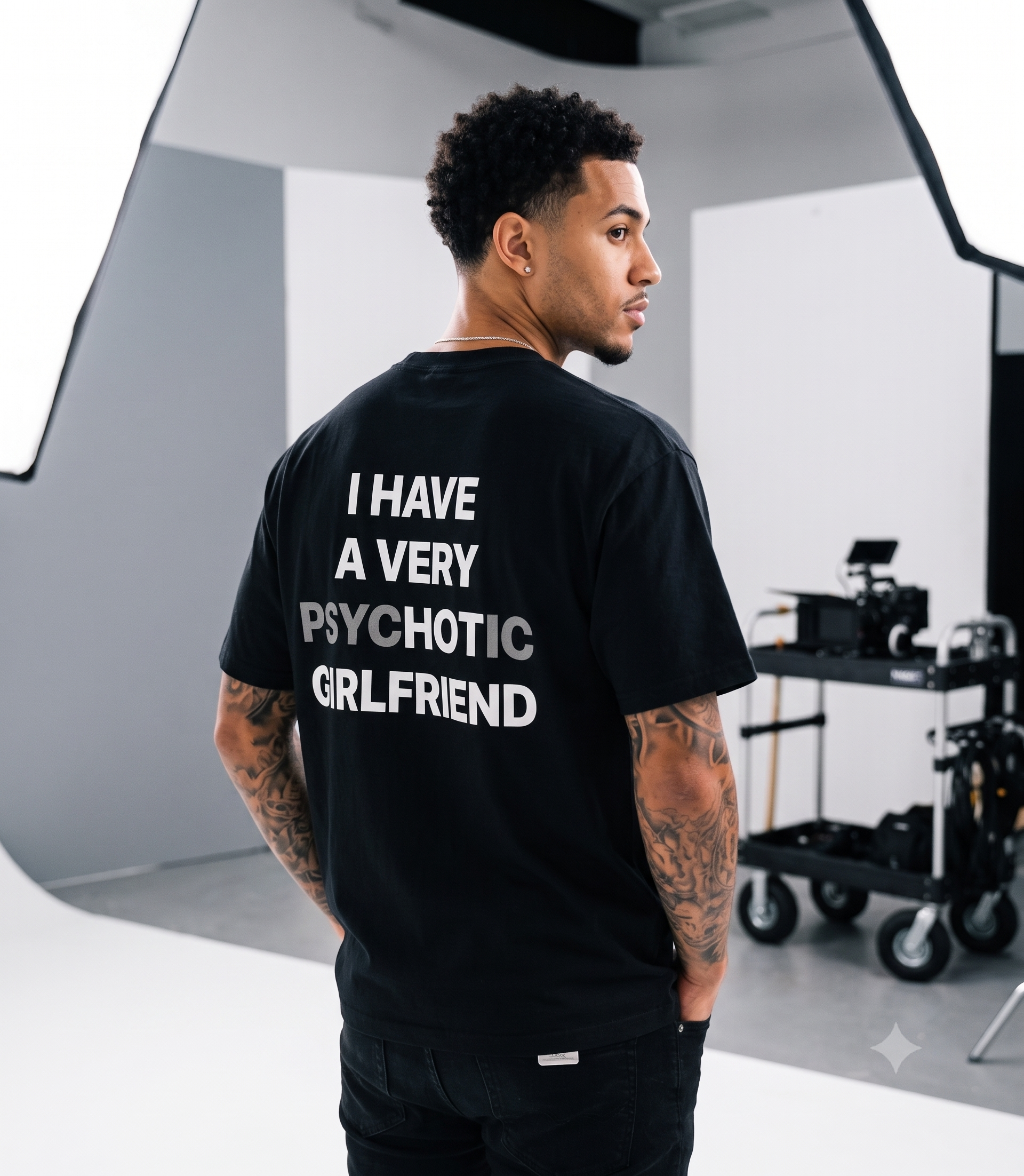 PsycHOTic Girlfriend Oversized T-Shirt
