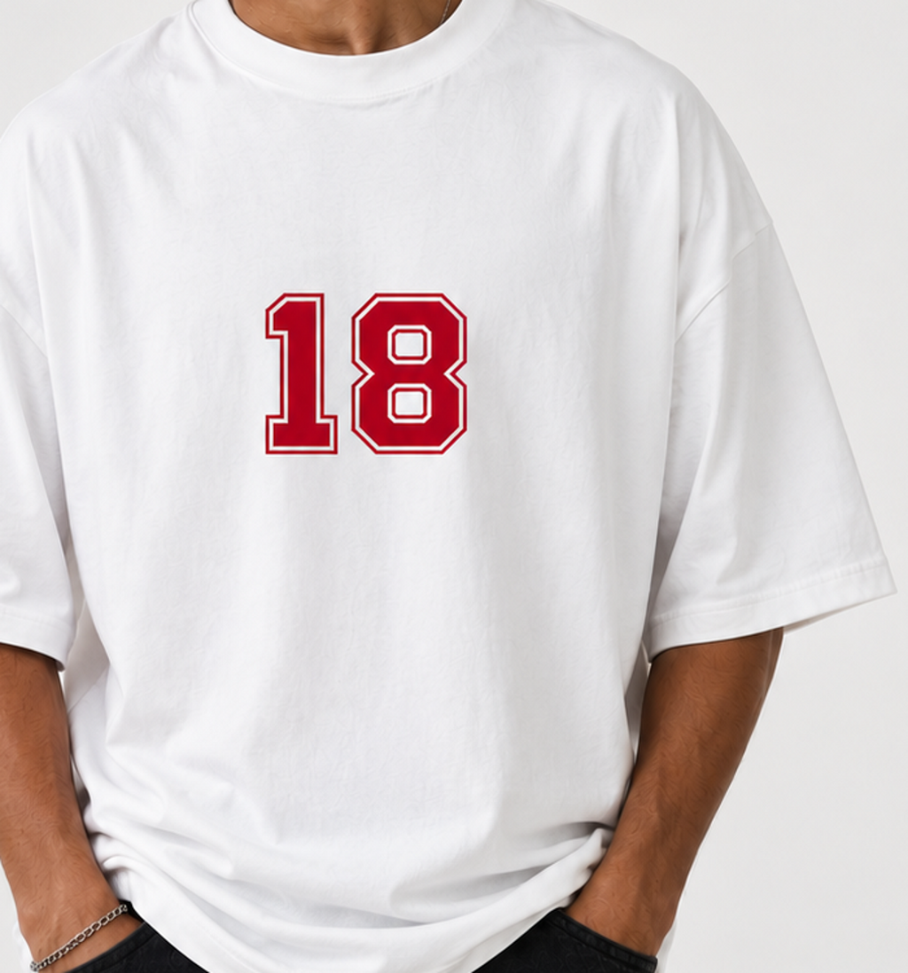 Virat Kohli "18 GOAT" Oversized T-Shirt – Champion Edition