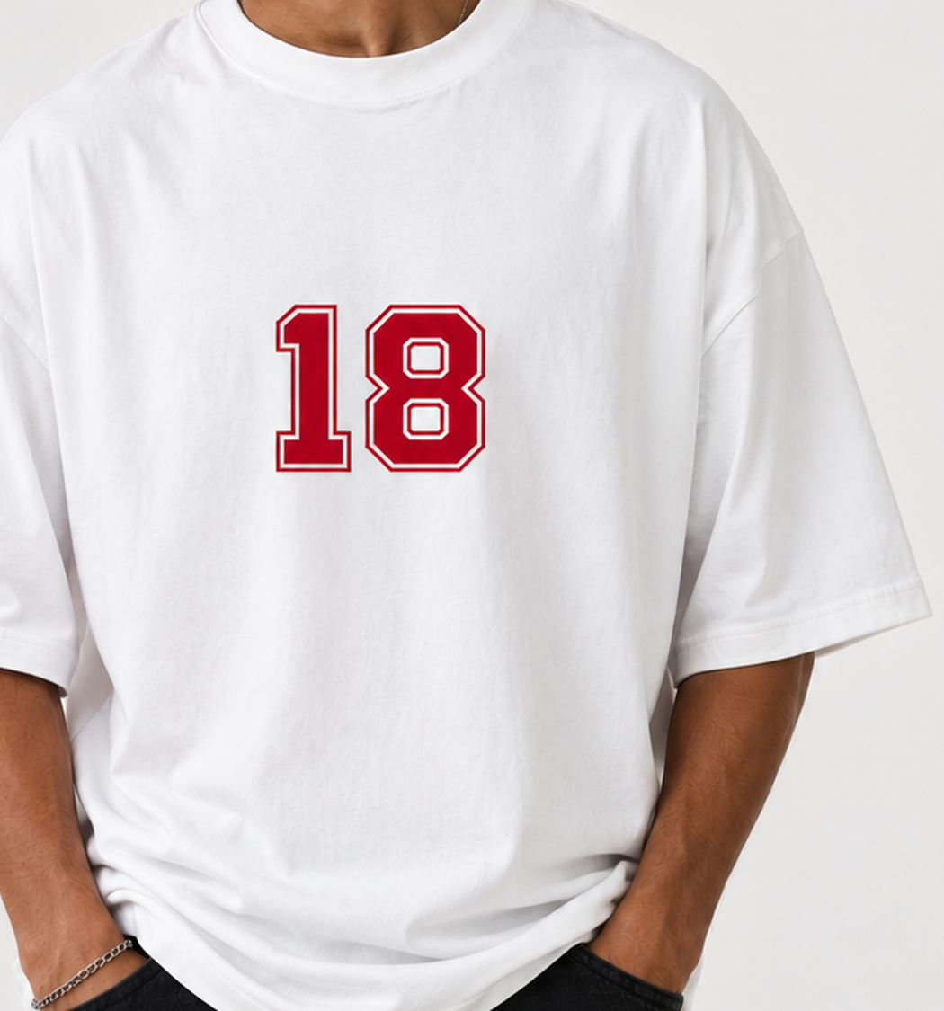 Virat Kohli "18 GOAT" Oversized T-Shirt – Champion Edition