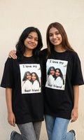 Best Friend Custom Photo Oversized T-Shirt